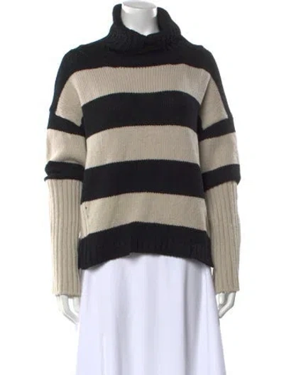 Pre-owned Goop G. Label Merino Wool Striped Sweater