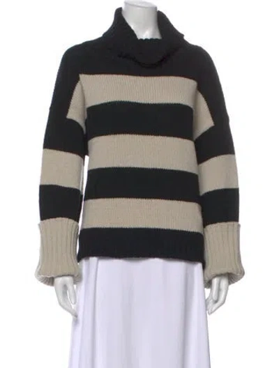 Pre-owned Goop G. Label Merino Wool Striped Sweater