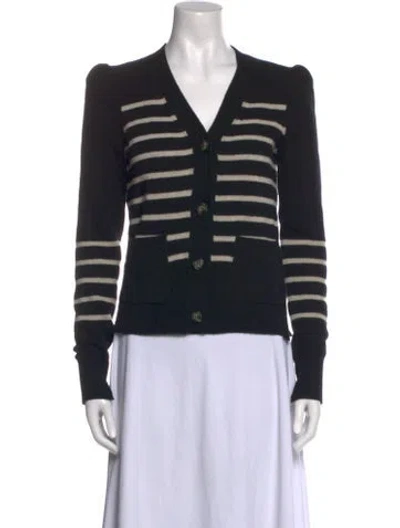 Pre-owned Goop G. Label Merino Wool Striped Sweater In Neutral