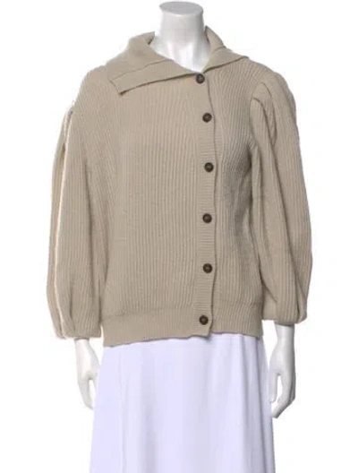 Pre-owned Goop G. Label Merino Wool Sweater In Neutral