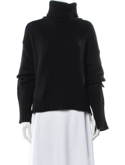 Pre-owned Goop G. Label Merino Wool Turtleneck Sweater In Black