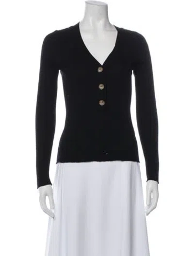 Pre-owned Goop G. Label Merino Wool V-neck Sweater In Gray