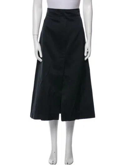 Pre-owned Goop G. Label Midi Length Skirt In Black