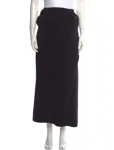 Pre-owned Goop G. Label Midi Length Skirt In Black