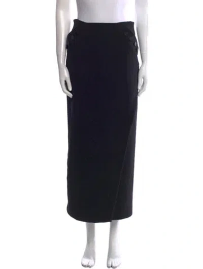 Pre-owned Goop G. Label Midi Length Skirt In Black