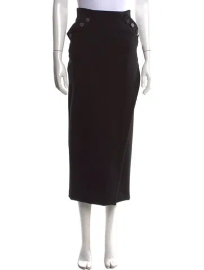 Pre-owned Goop G. Label Midi Length Skirt In Black