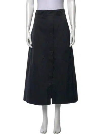 Pre-owned Goop G. Label Midi Length Skirt In Blue