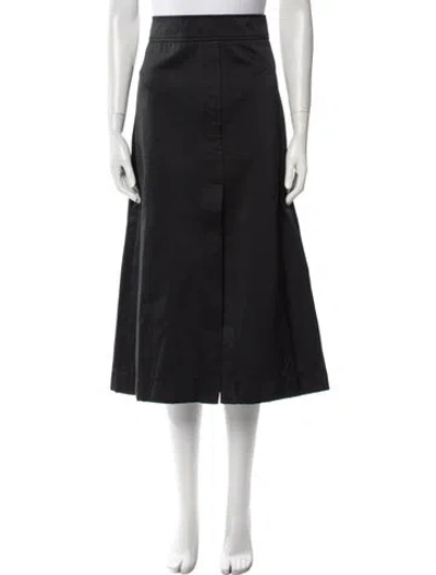 Pre-owned Goop G. Label Midi Length Skirt In Blue