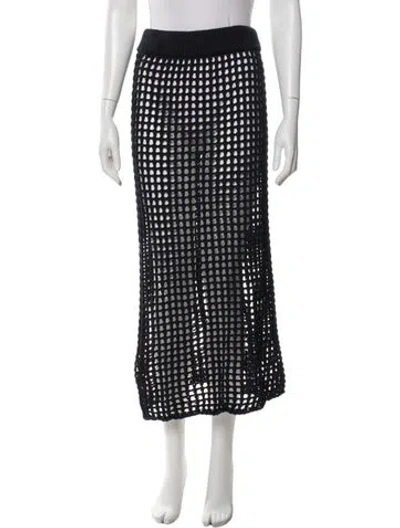 Pre-owned Goop G. Label Midi Length Skirt In Blue