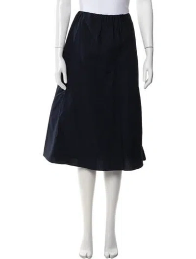 Pre-owned Goop G. Label Midi Length Skirt In Blue