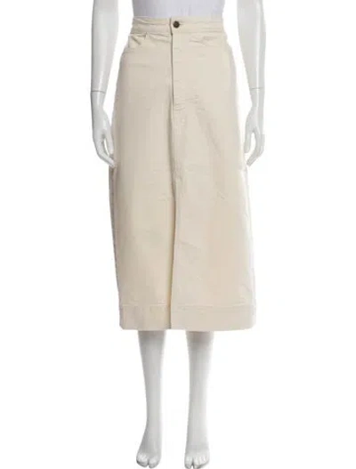 Pre-owned Goop G. Label Midi Length Skirt In Neutral
