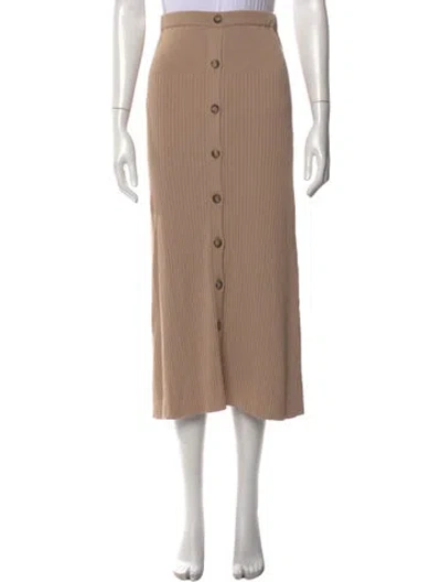 Pre-owned Goop G. Label Midi Length Skirt In Neutral