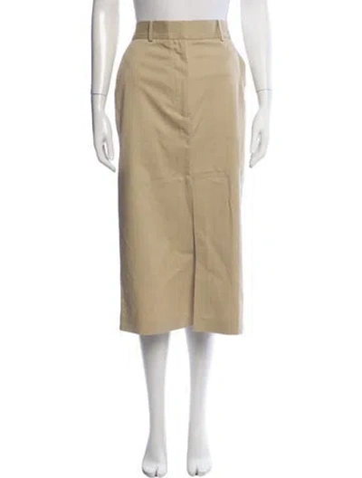 Pre-owned Goop G. Label Midi Length Skirt In Neutral