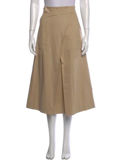 Pre-owned Goop G. Label Midi Length Skirt In Neutral