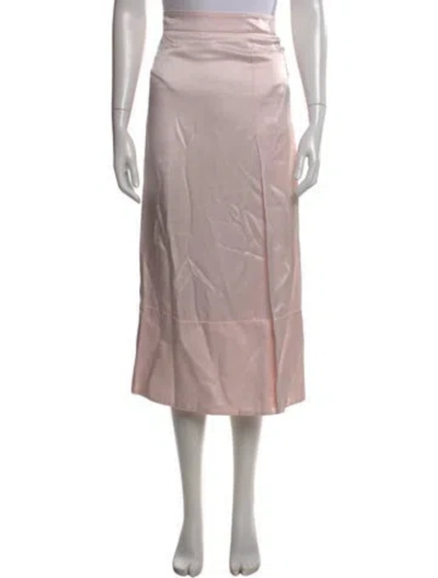 Pre-owned Goop G. Label Midi Length Skirt In Pink