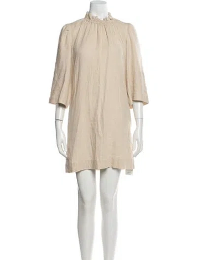 Pre-owned Goop G. Label Mini Dress In Neutral