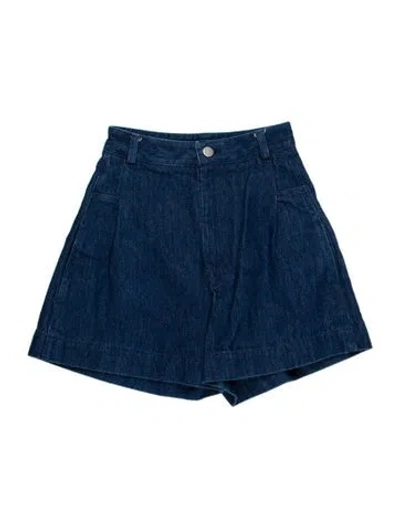 Pre-owned Goop G. Label Mini Shorts In Blue