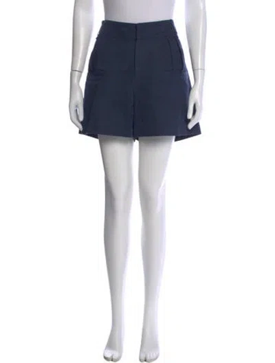 Pre-owned Goop G. Label Mini Shorts In Blue