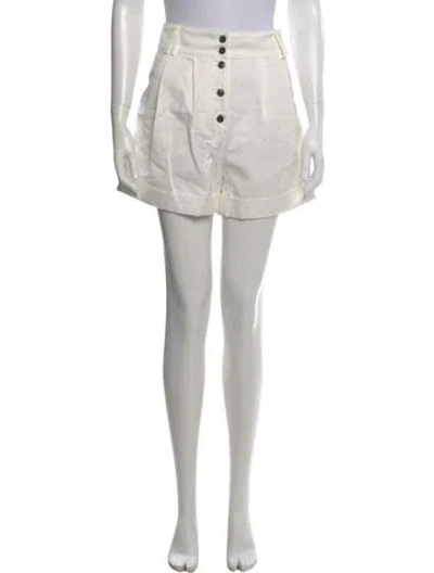 Pre-owned Goop G. Label Mini Shorts In Neutral