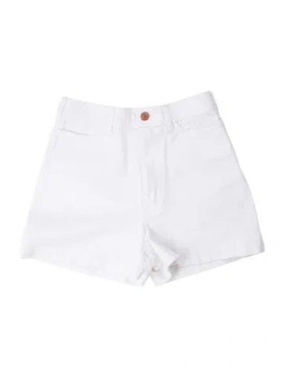 Pre-owned Goop G. Label Mini Shorts In White