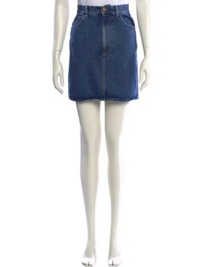 Pre-owned Goop G. Label Mini Skirt In Blue