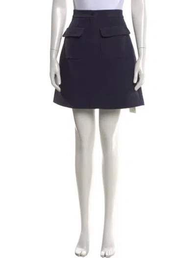 Pre-owned Goop G. Label Mini Skirt In Blue