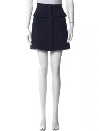 Pre-owned Goop G. Label Mini Skirt In Blue