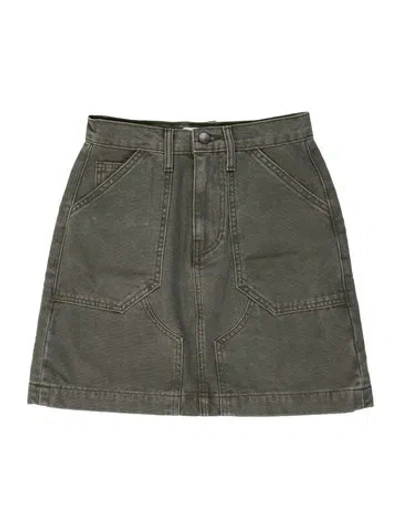 Pre-owned Goop G. Label Mini Skirt In Green