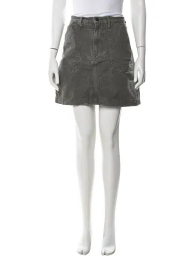 Pre-owned Goop G. Label Mini Skirt In Green