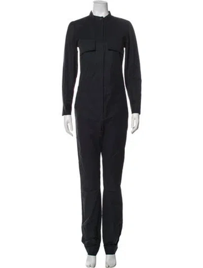 Pre-owned Goop G. Label Mock Neck Jumpsuit In Gray