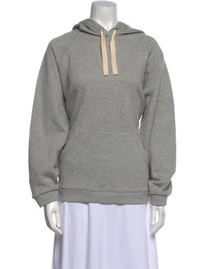 Pre-owned Goop G. Label Mock Neck Long Sleeve Sweatshirt In Gray