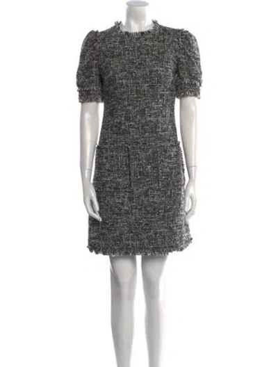 Pre-owned Goop G. Label Mock Neck Mini Dress In Black