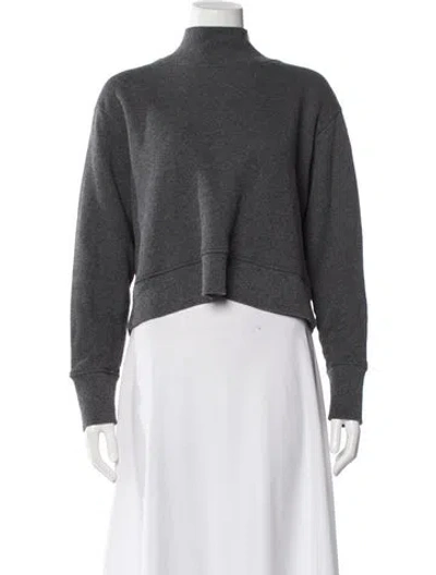 Pre-owned Goop G. Label Mock Neck Sweater In Gray