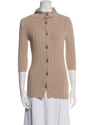 Pre-owned Goop G. Label Mock Neck Sweater In Neutral