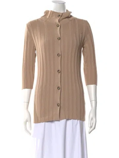 Pre-owned Goop G. Label Mock Neck Sweater In Neutral