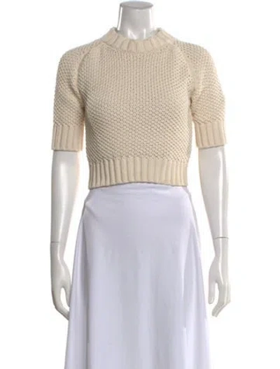 Pre-owned Goop G. Label Mock Neck Sweater In Neutral