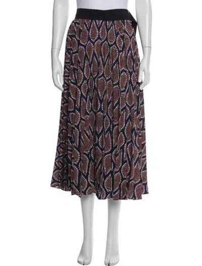 Pre-owned Goop G. Label Paisley Print Midi Length Skirt In Multi