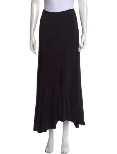 Pre-owned Goop G. Label Pleated Accents Long Skirt In Blue