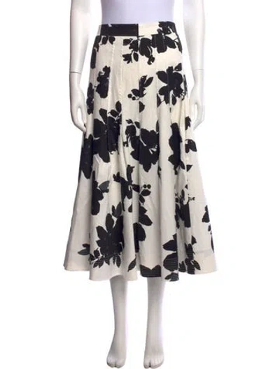 Pre-owned Goop G. Label Printed Midi Length Skirt In Multi