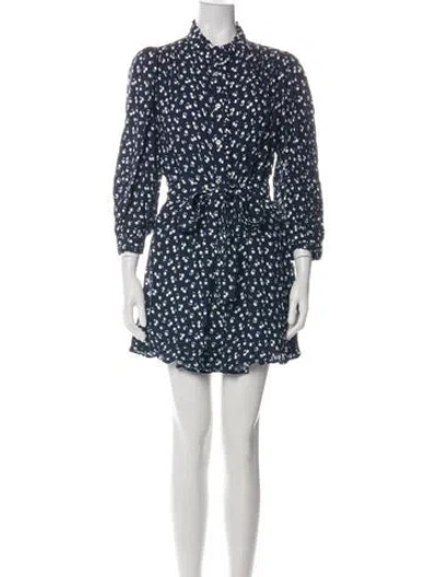 Pre-owned Goop G. Label Printed Mini Dress In Green