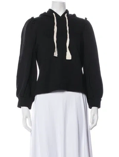 Pre-owned Goop G. Label Puff Sleeve Hoodie Lounge Set In Black