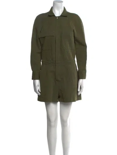 Pre-owned Goop G. Label Romper In Green