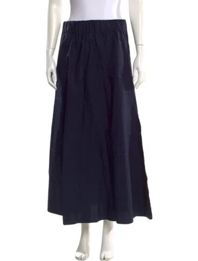 Pre-owned Goop G. Label Ruffle Embellishment Midi Length Skirt In Blue