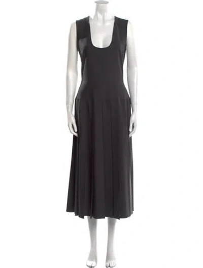 Pre-owned Goop G. Label Scoop Neck Long Dress In Multi