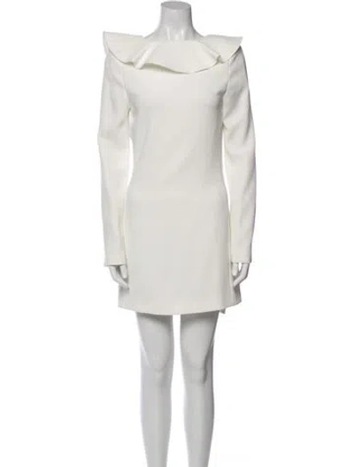 Pre-owned Goop G. Label Scoop Neck Mini Dress In White