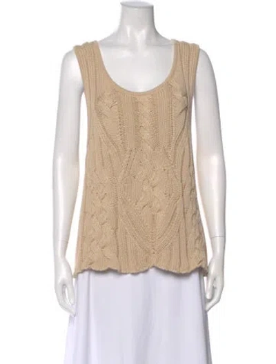 Pre-owned Goop G. Label Scoop Neck Sweater In Neutral