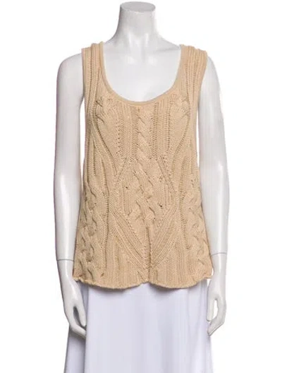 Pre-owned Goop G. Label Scoop Neck Sweater In Neutral
