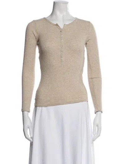 Pre-owned Goop G. Label Scoop Neck Sweater In Neutral