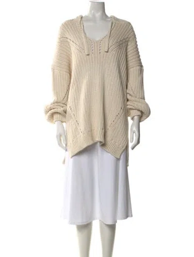 Pre-owned Goop G. Label Scoop Neck Sweater In Neutral