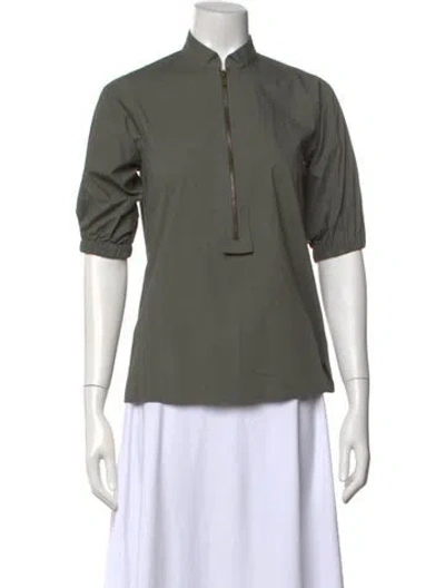 Pre-owned Goop G. Label Short Sleeve Top In Gray